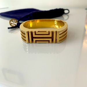 Tory Burch Fitbit Metal Hinged Bracelet - one size